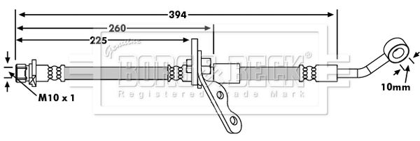 BORG & BECK Jarruletku BBH7347